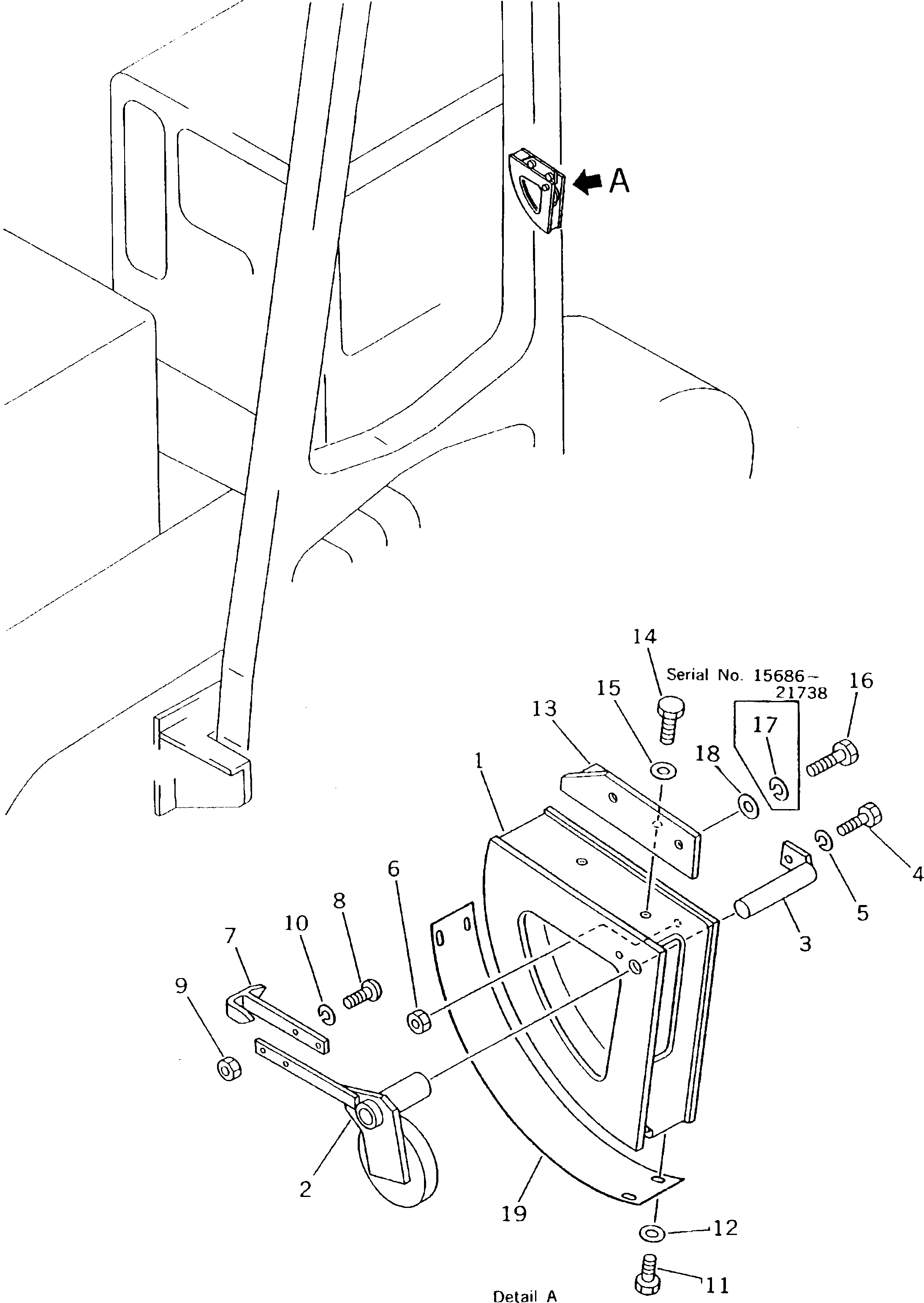 Болт 01010-80615 Komatsu