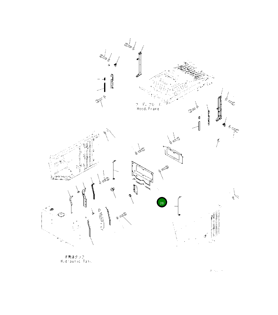 Крышка 418-54-61611 Komatsu