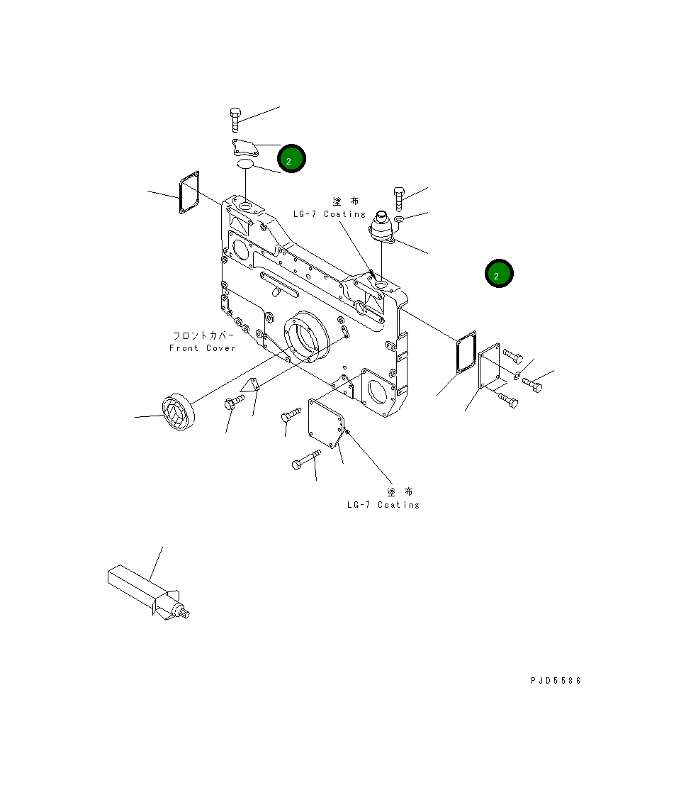 Крышка 6215-25-4110 Komatsu