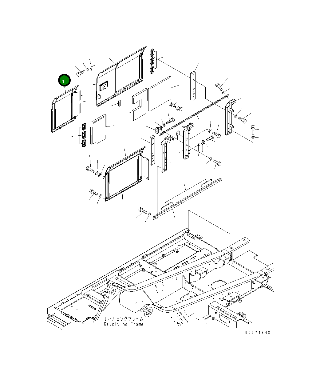Крышка 207-54-A3810 Komatsu