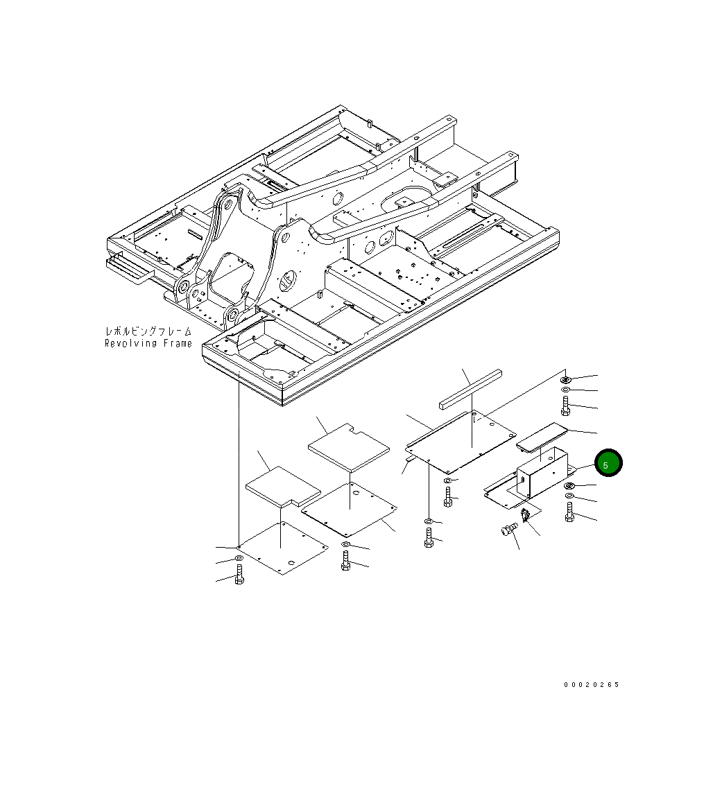 Крышка 20Y-54-61831 Komatsu