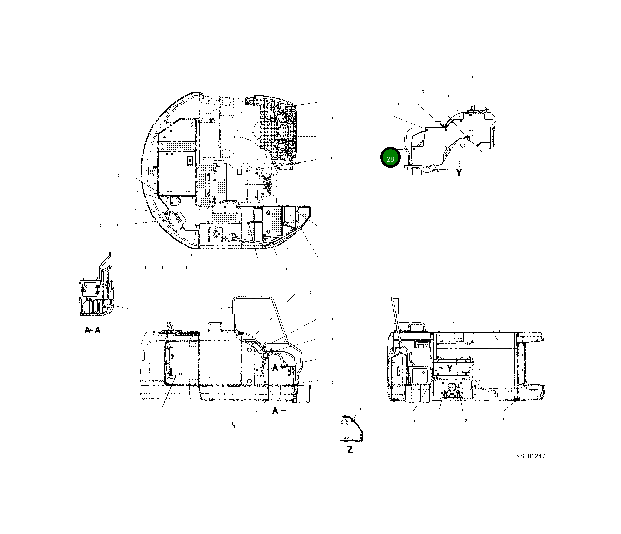 Крышка 22B-914-9710  Komatsu