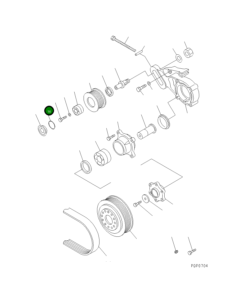 Кольцо уплотнительное (O-Ring) CU3062601  Komatsu
