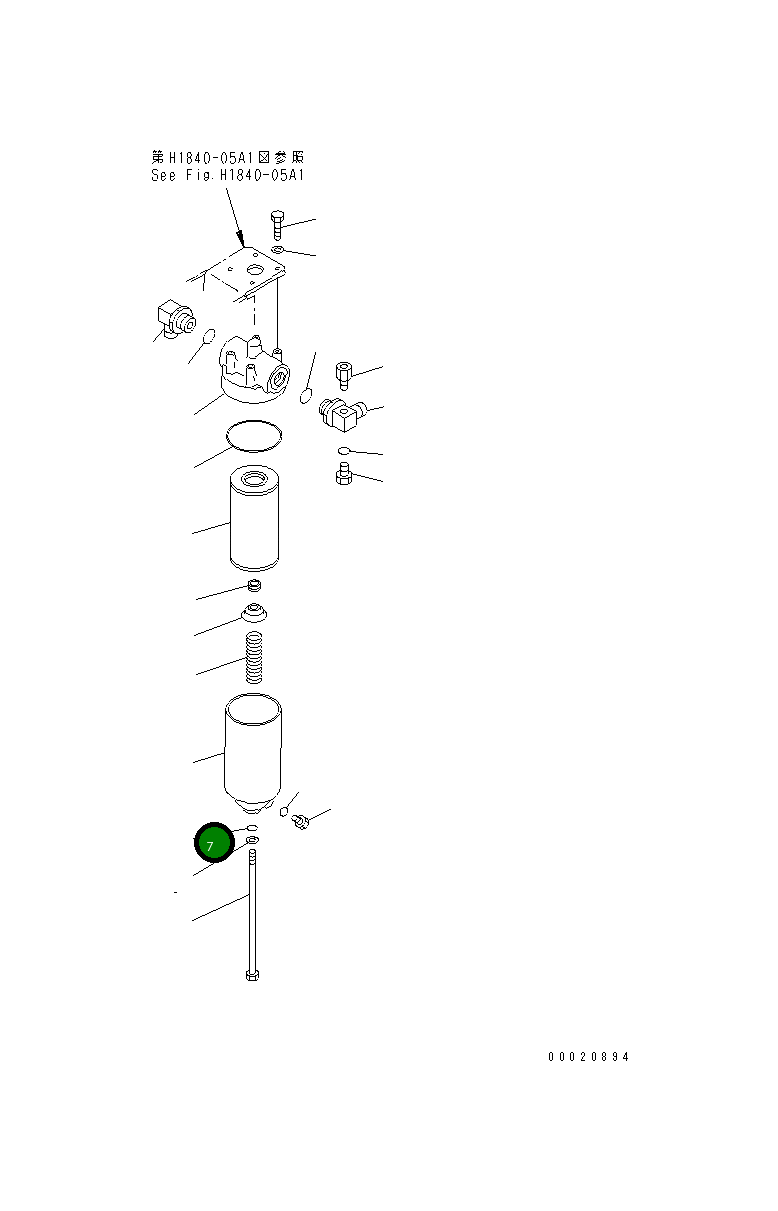 Кольцо уплотнительное (O-Ring) 419-15-14860 Komatsu