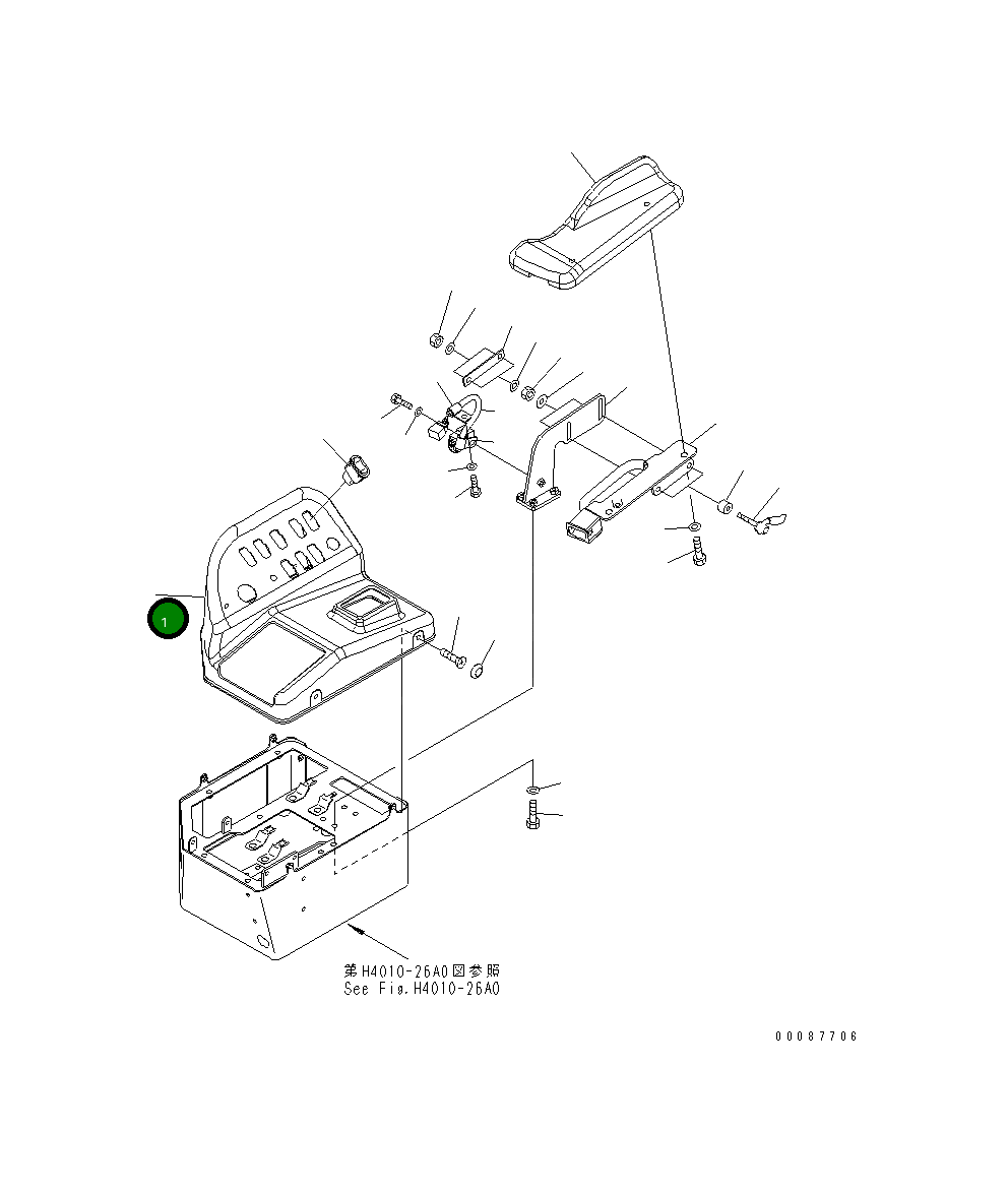 Крышка 426-43-38171  Komatsu