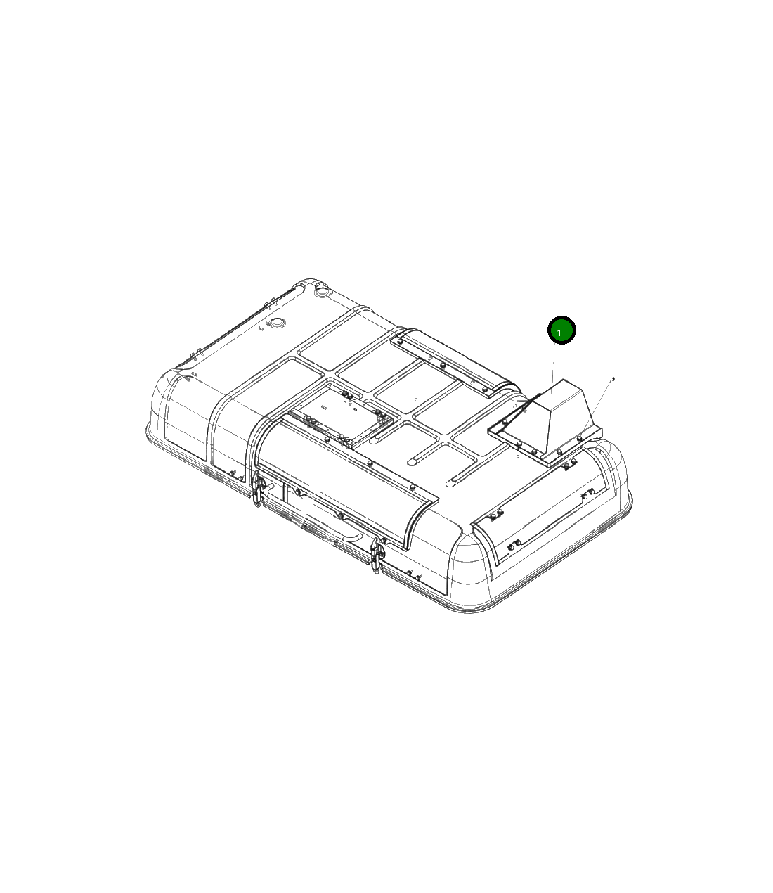 Крышка 207-54-A7120 Komatsu