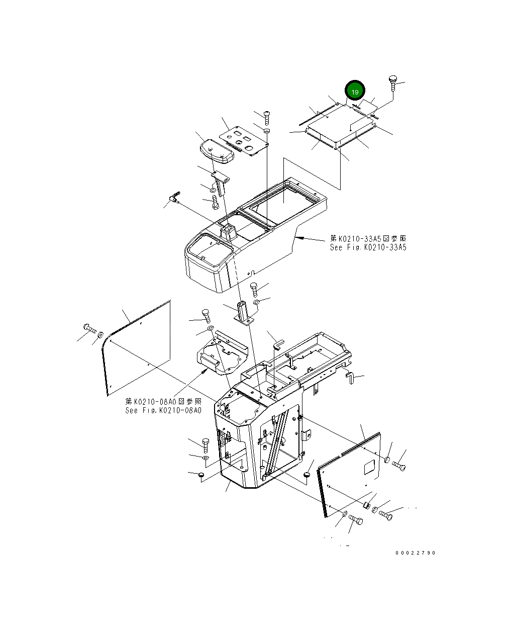 Крышка 418-54-33281 Komatsu