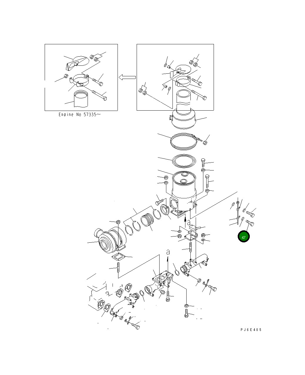 Болт 01010-E1225 Komatsu
