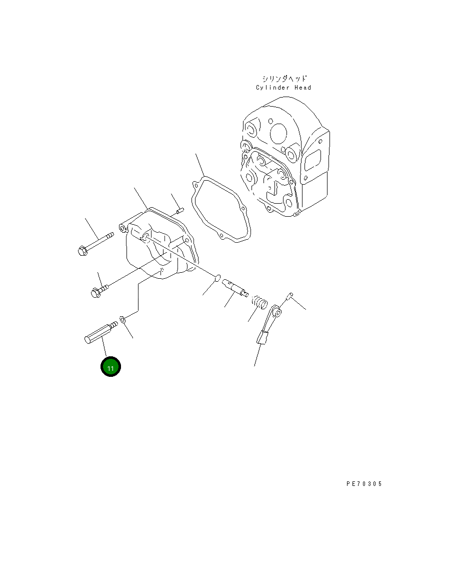 Болт YM105090-11820 Komatsu