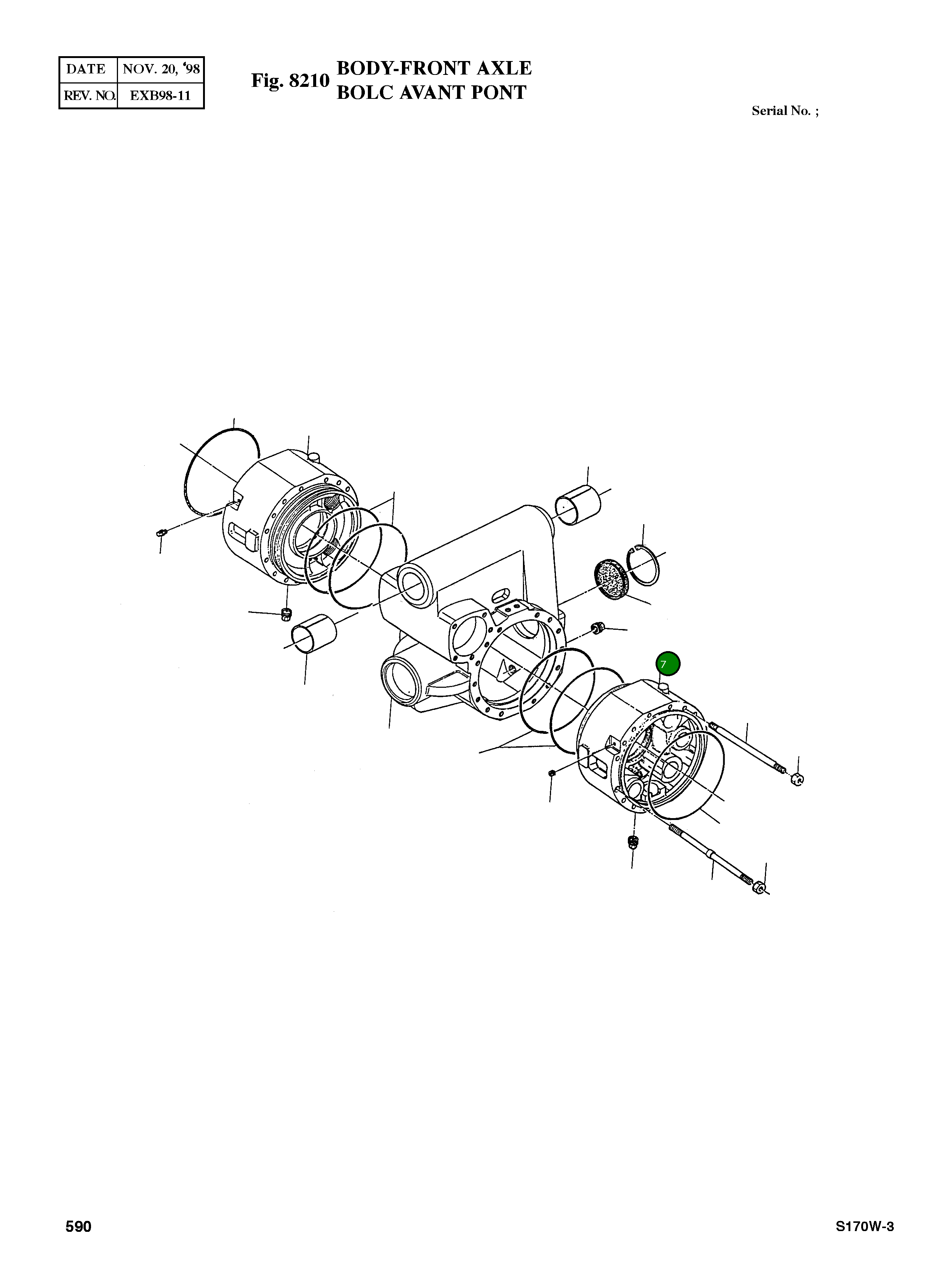 Крышка 176.01.002.12  Komatsu
