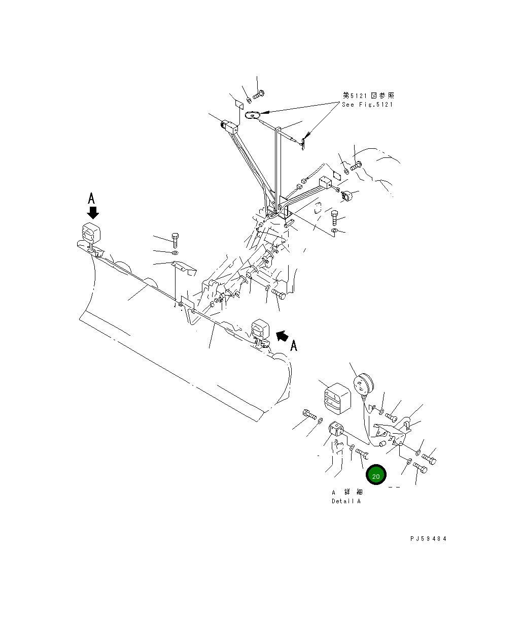 Крышка 23D-806-1660 Komatsu