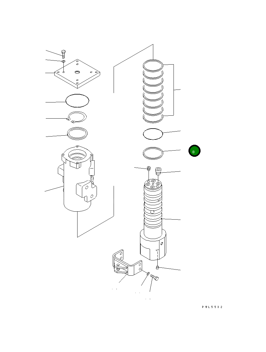 Кольцо 703-10-98210 Komatsu