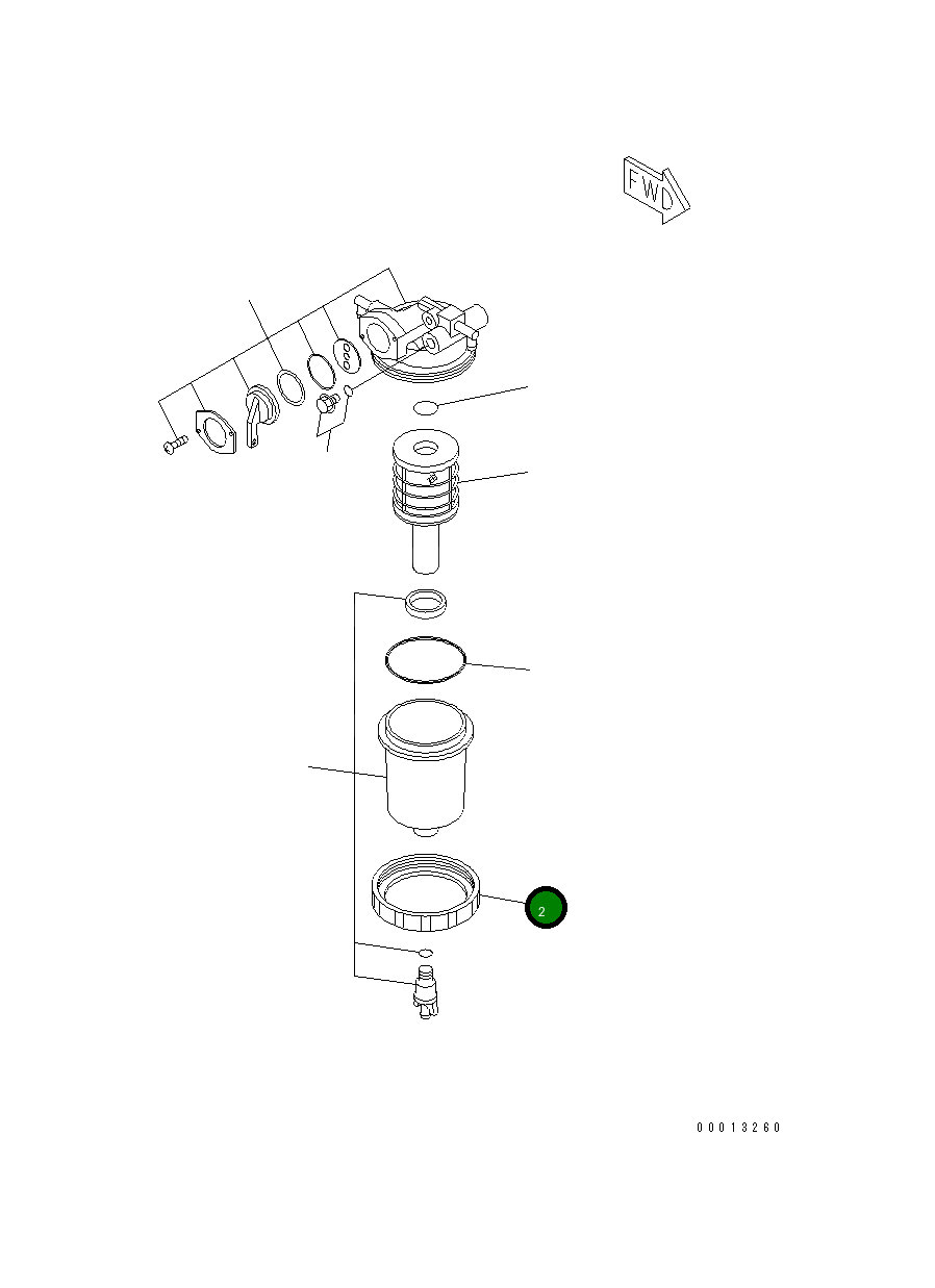 Кольцо 455-018 Komatsu