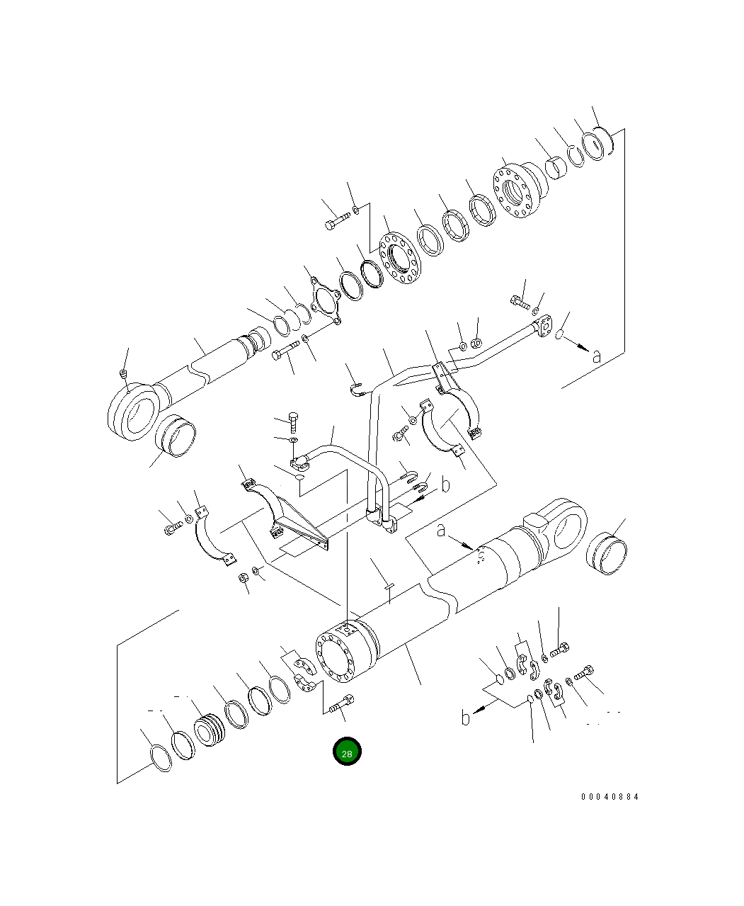 Болт 01252-61460  Komatsu