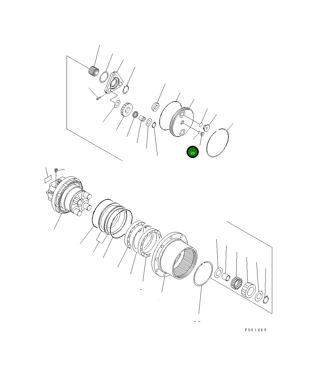 Кольцо уплотнительное (O-Ring) FUP8-90 Komatsu