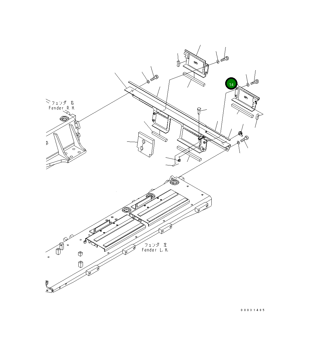 Крышка 154-54-77220  Komatsu