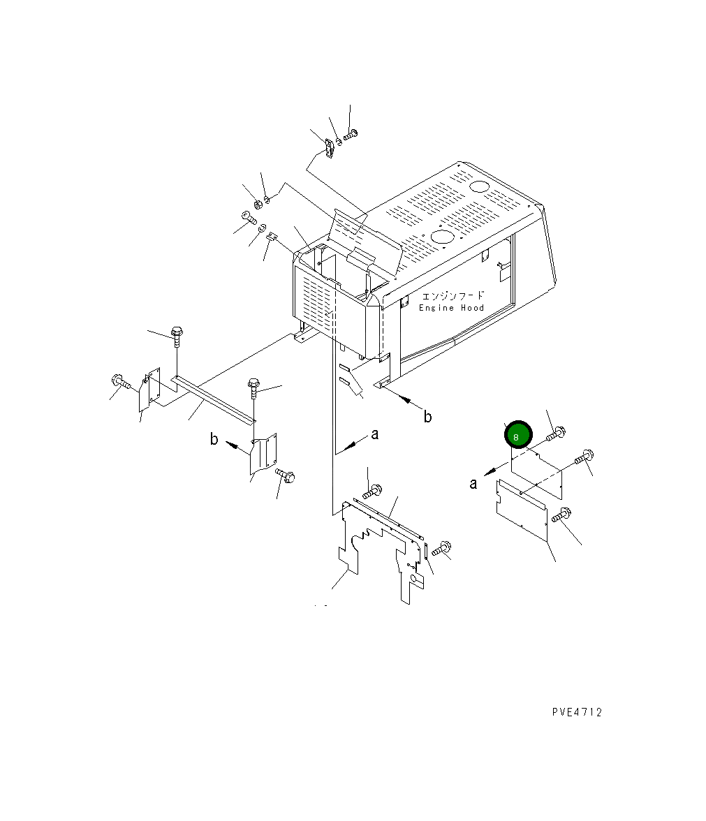 Крышка 419-54-21631 Komatsu