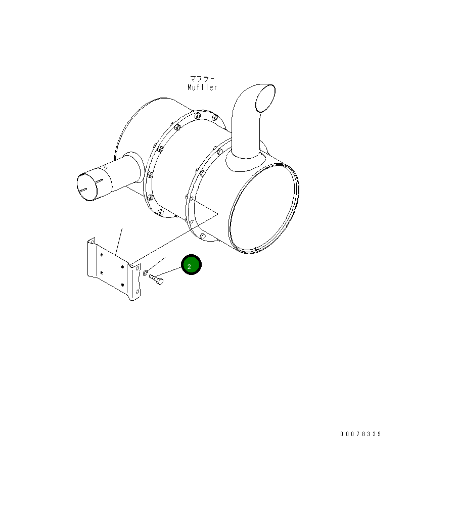 Болт 01020-01025 Komatsu