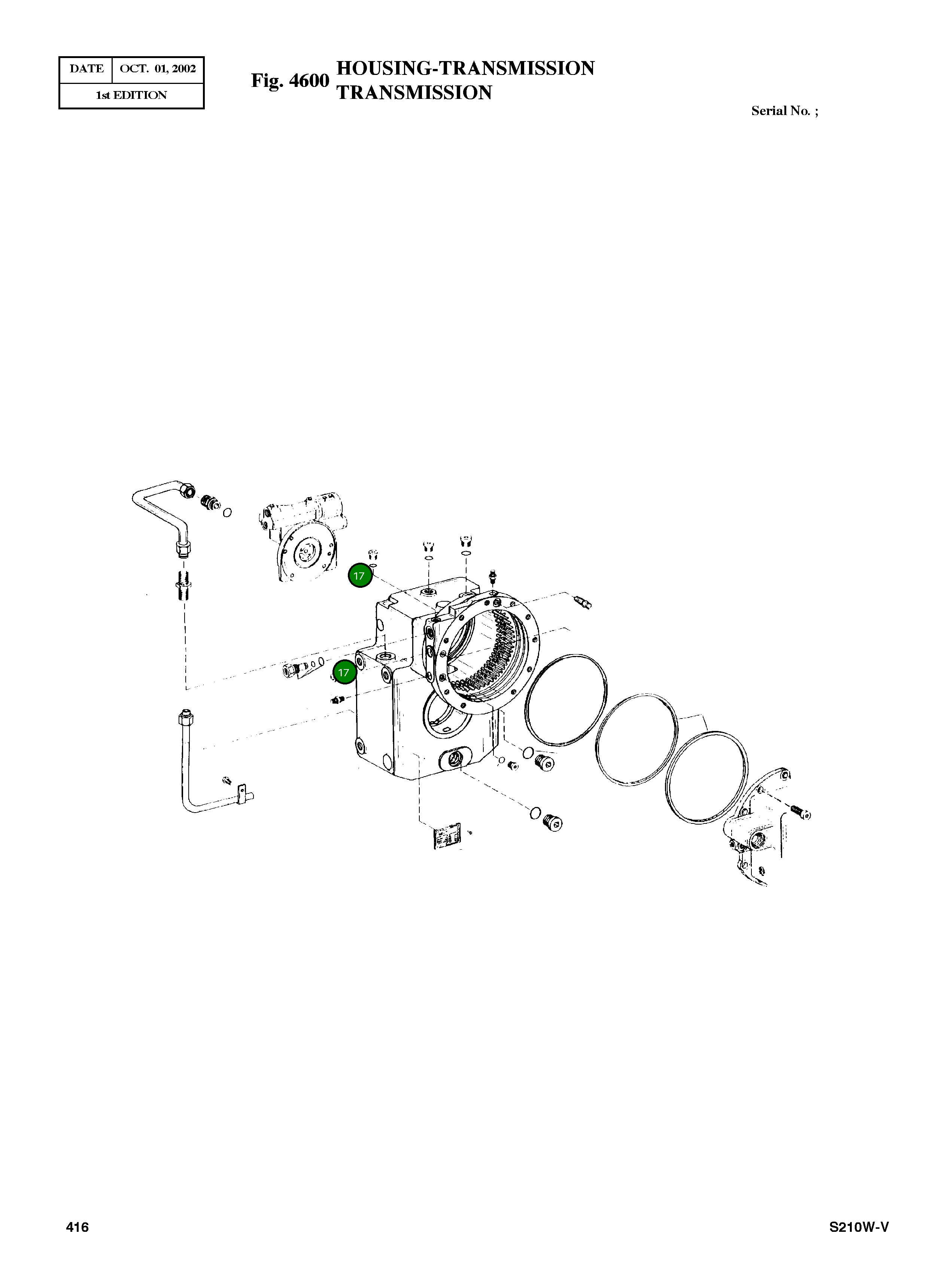 Кольцо уплотнительное (O-Ring) 0634 306 522 Komatsu
