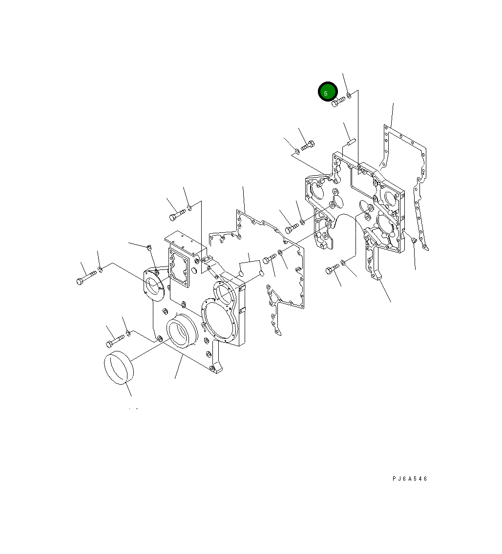 Болт 01010-31450  Komatsu