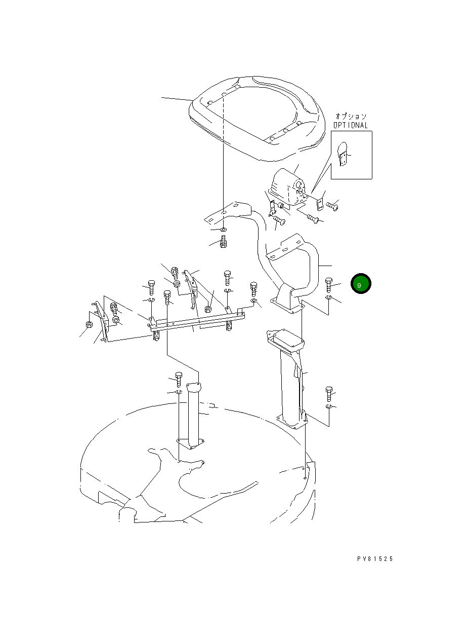 Болт YM26076-160402 Komatsu