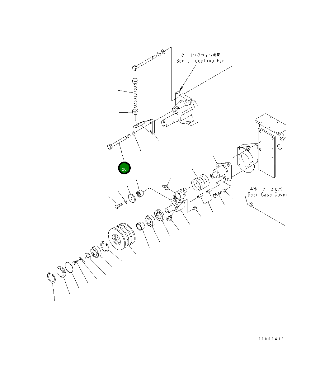 Болт 01011-31470  Komatsu