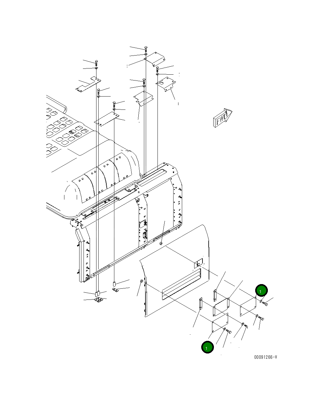 Крышка 208-54-74810 Komatsu
