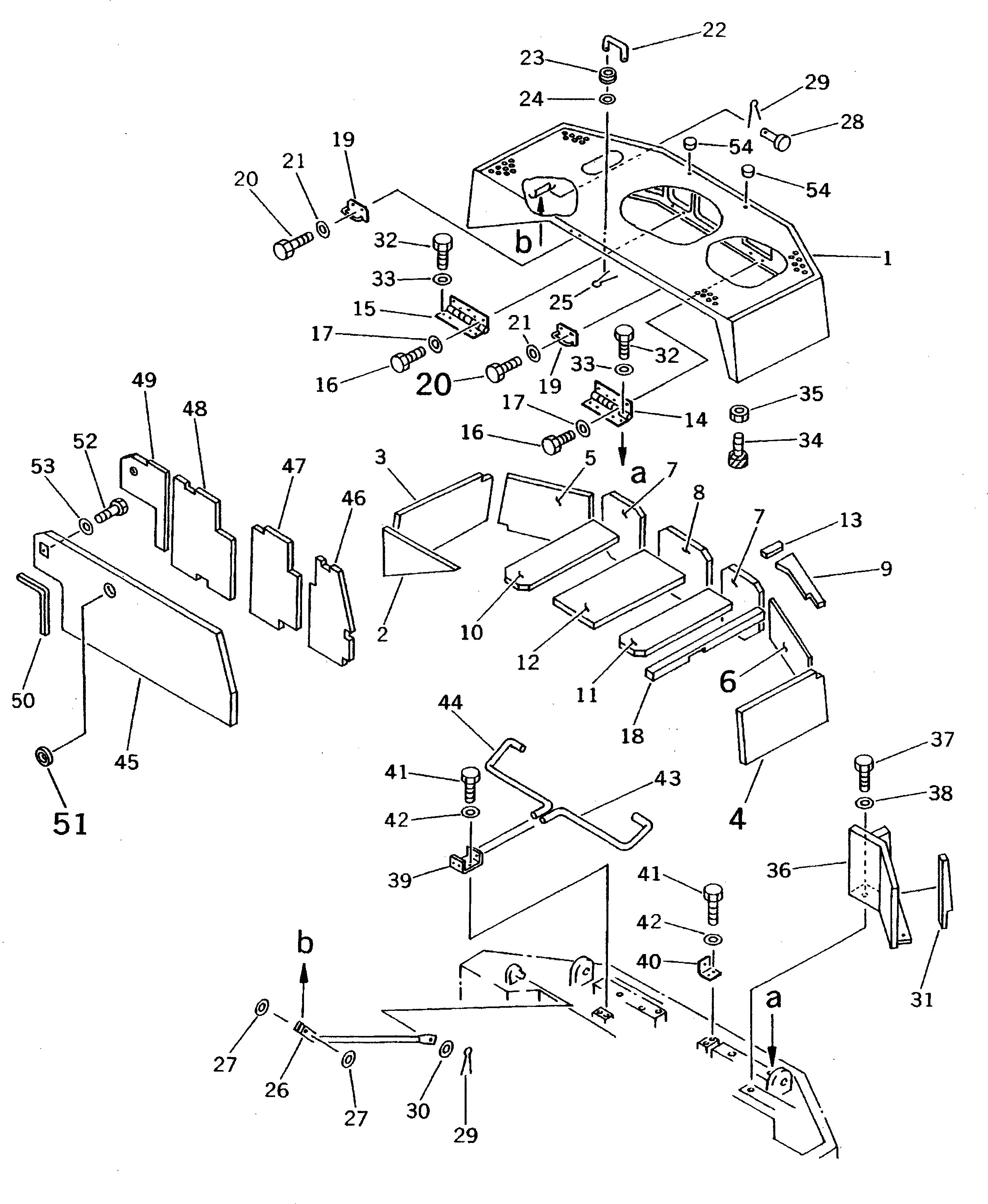Крышка 20D-54-44620  Komatsu