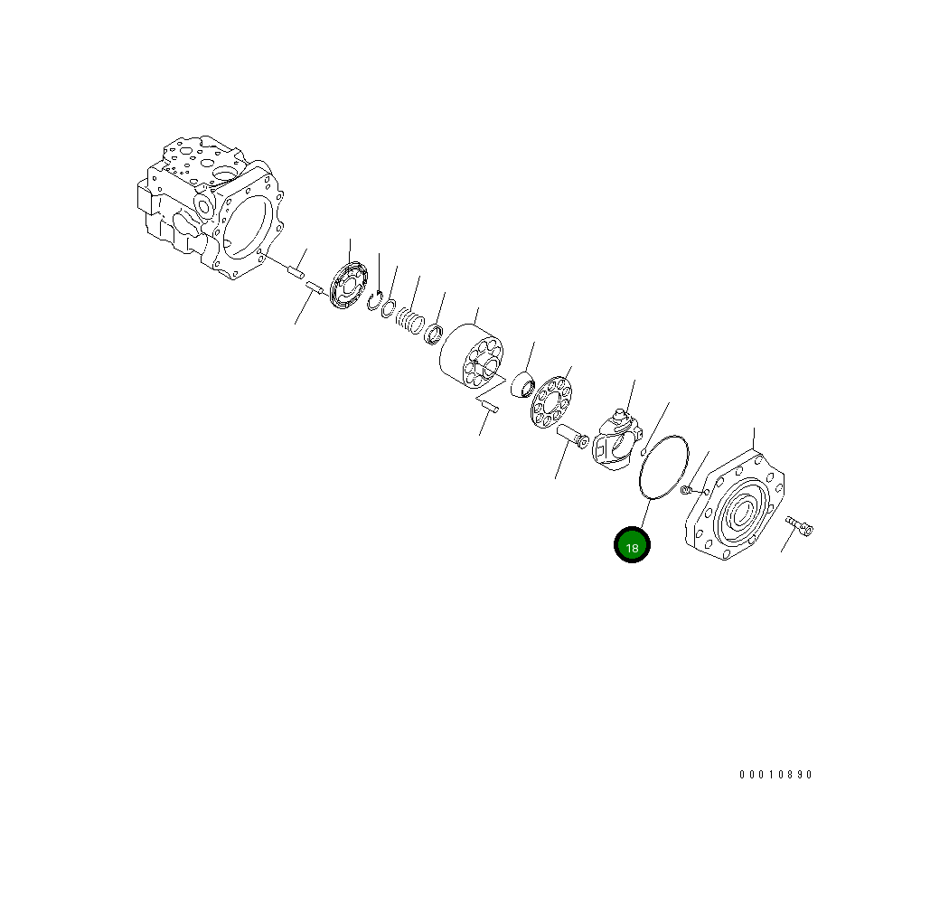 Кольцо уплотнительное (O-Ring) 07000-B2145 Komatsu