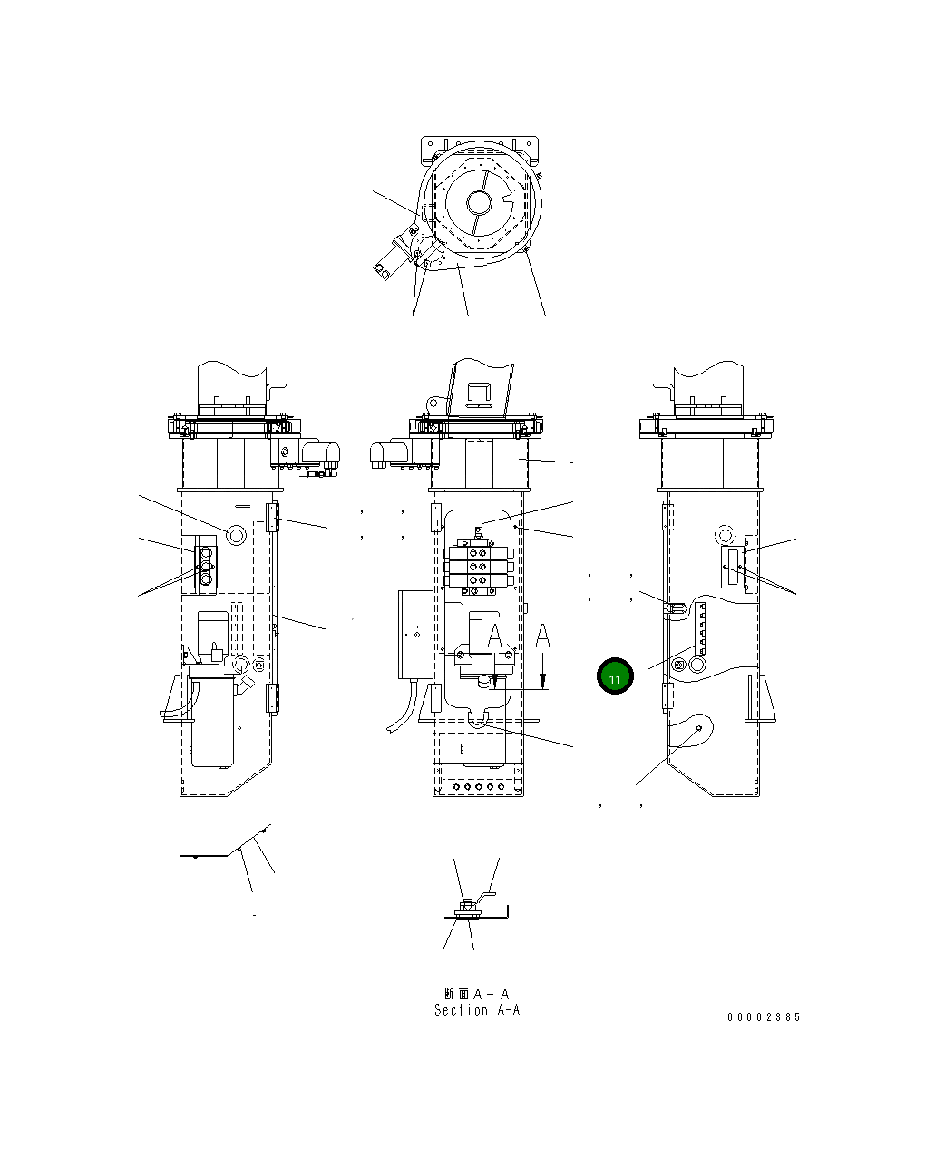 Болт MH21A15-06010 Komatsu