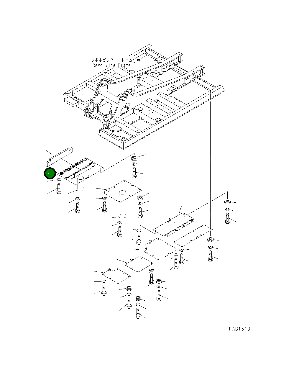 Крышка 208-54-64111  Komatsu