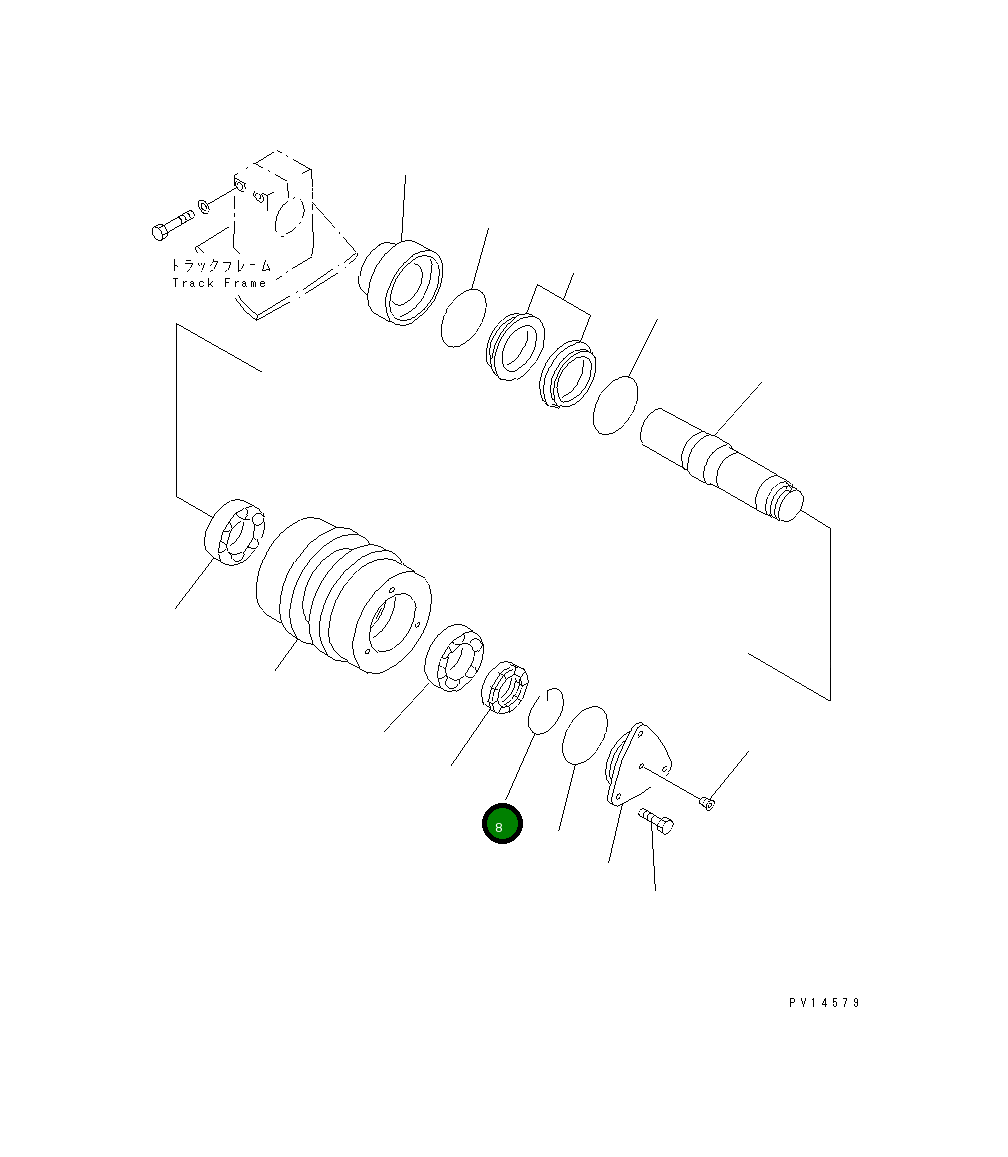 Кольцо 141-30-35150 Komatsu