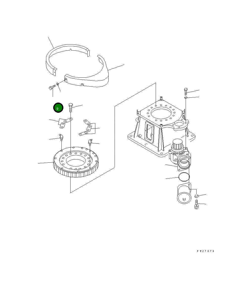 Болт UN714108018 Komatsu