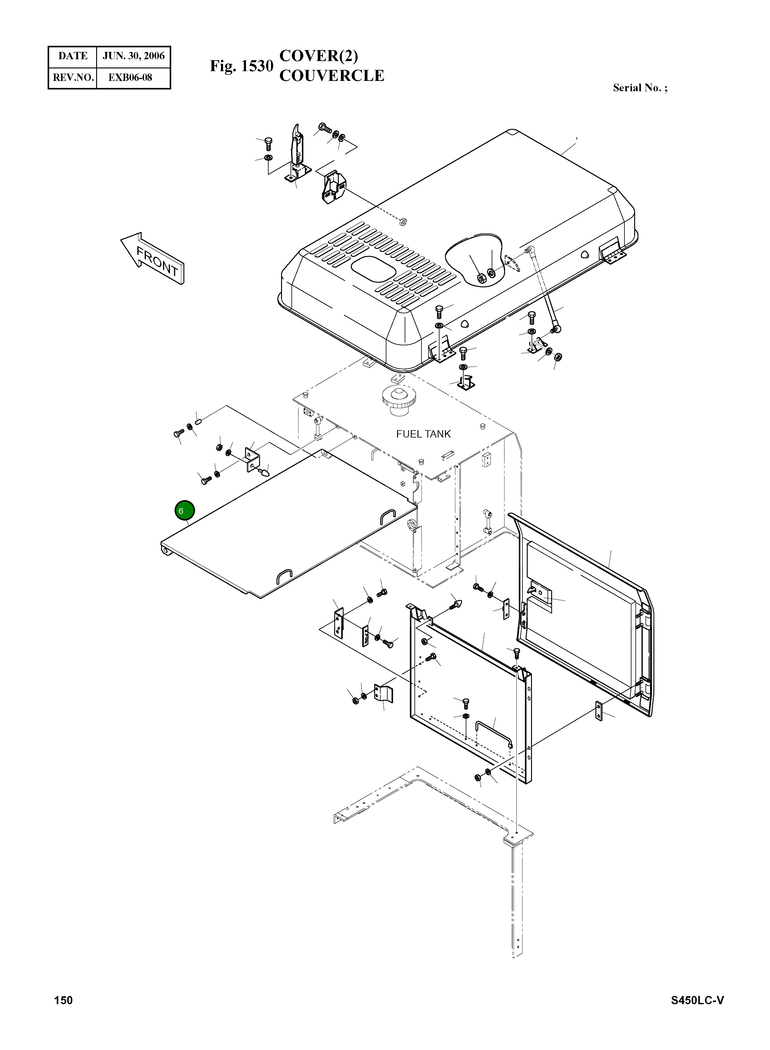 Крышка 621-00020A Komatsu