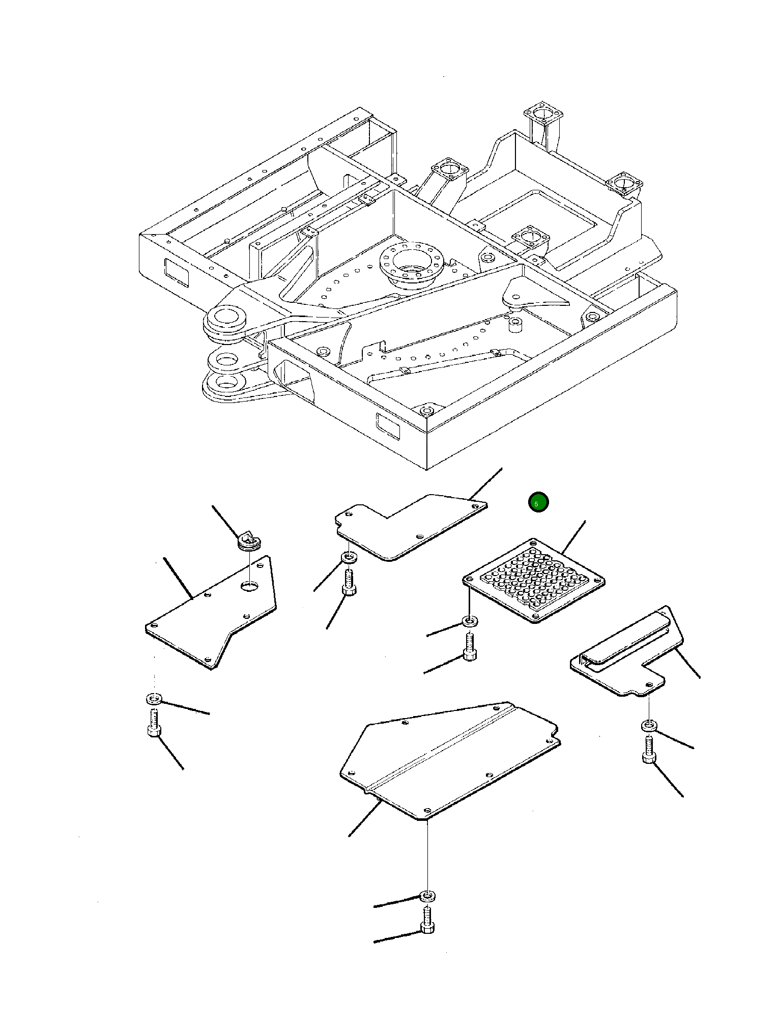 Крышка 21D-54-11320 Komatsu