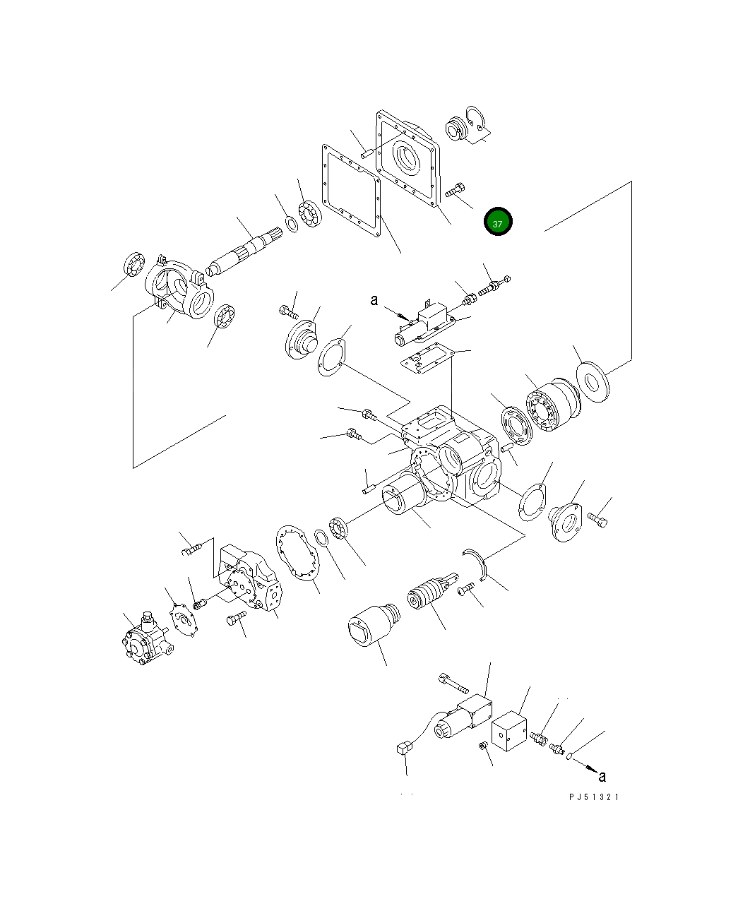 Болт 262-61-21780 Komatsu