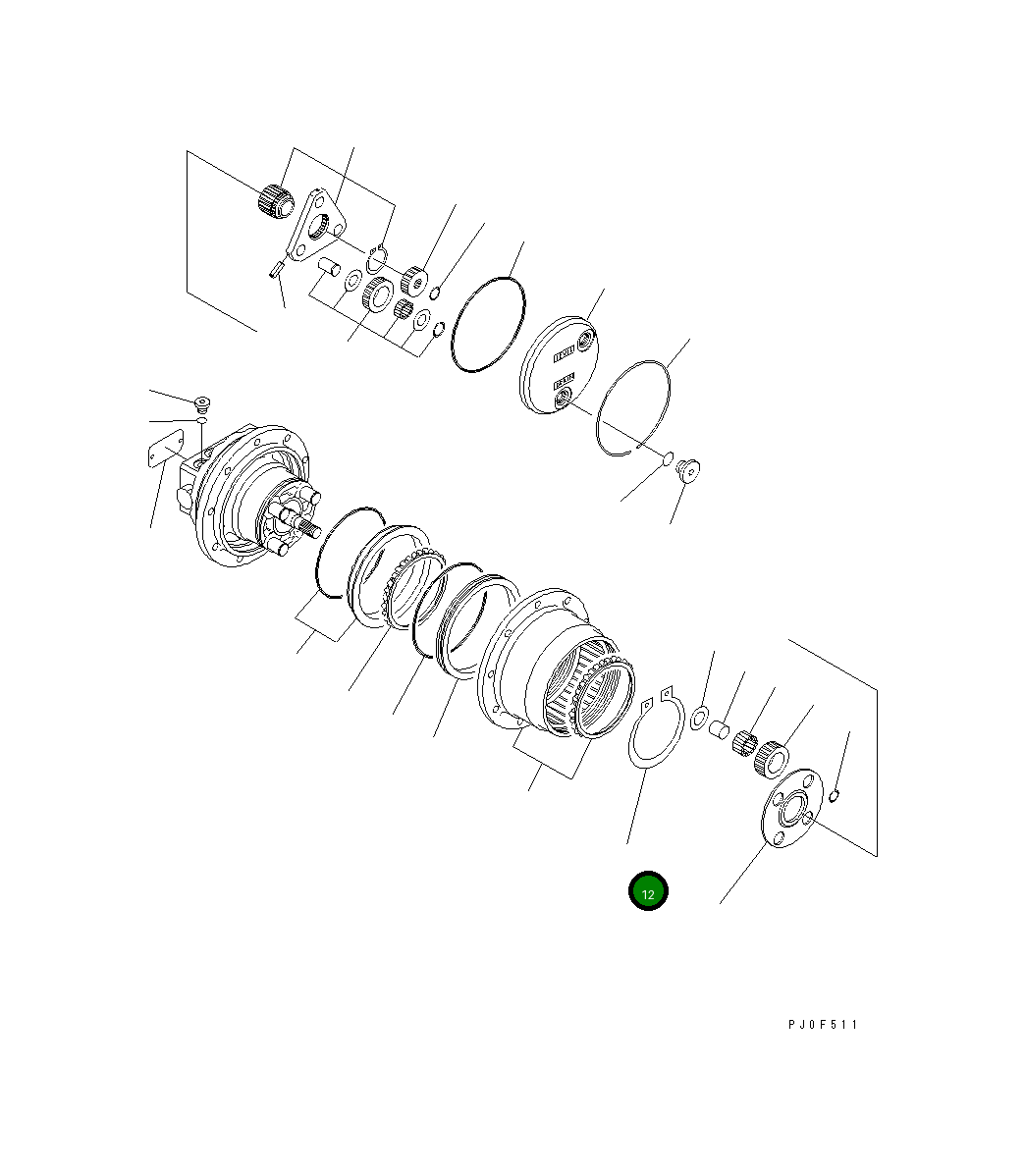 Кольцо FUFZD8272122 Komatsu