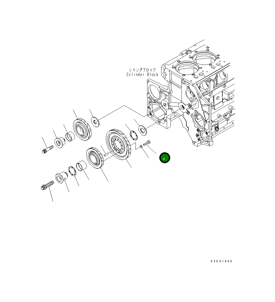 Болт 22X-22-12670 Komatsu