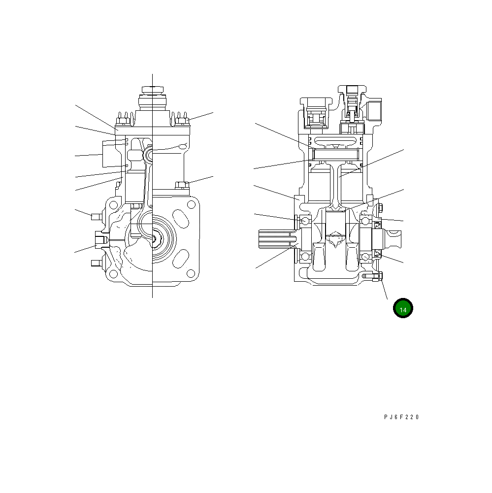 Болт DK001406-1615 Komatsu