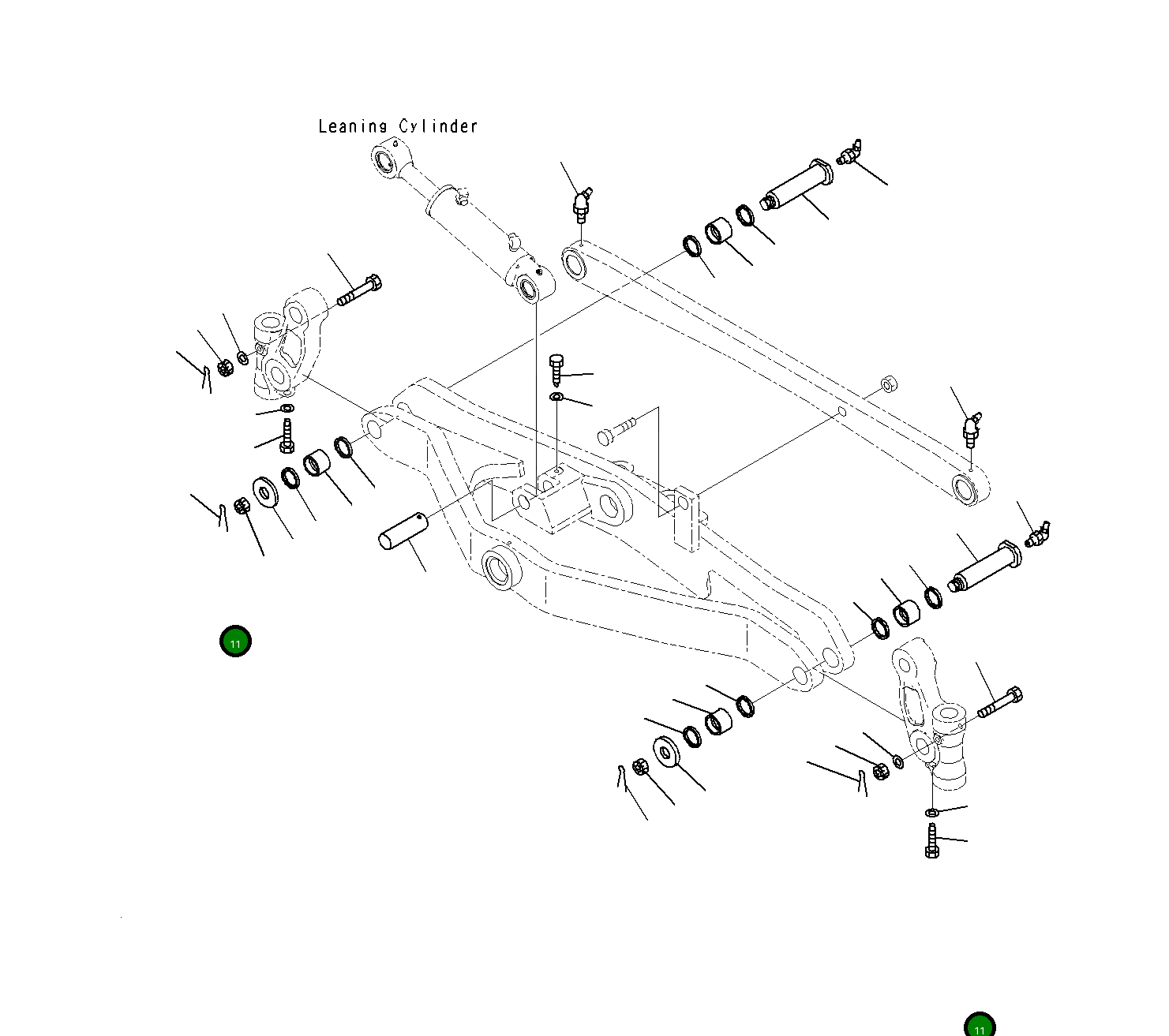 Болт 23B-27-71650  Komatsu