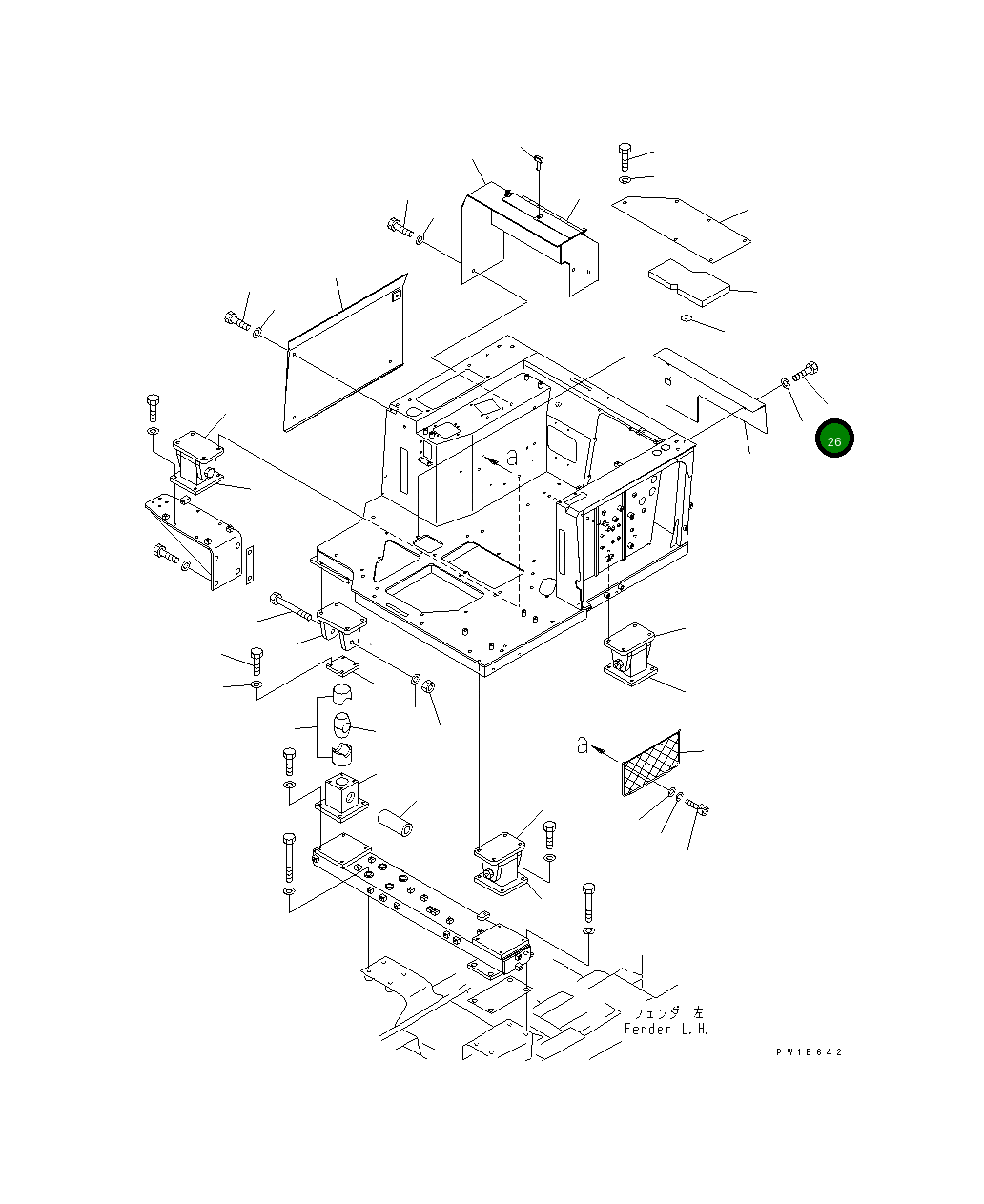 Болт 01010-D1285 Komatsu