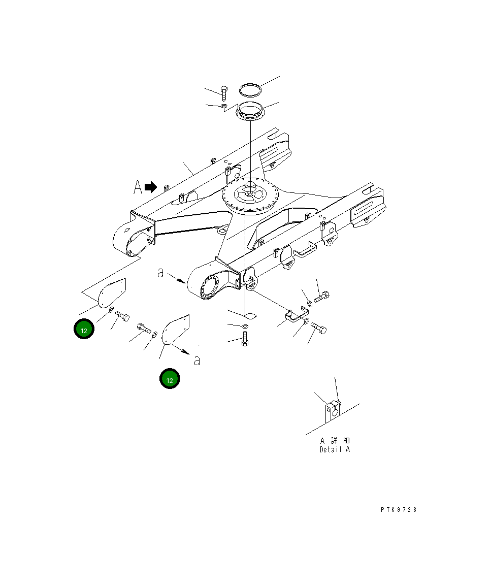 Крышка 13S-30-13121 Komatsu