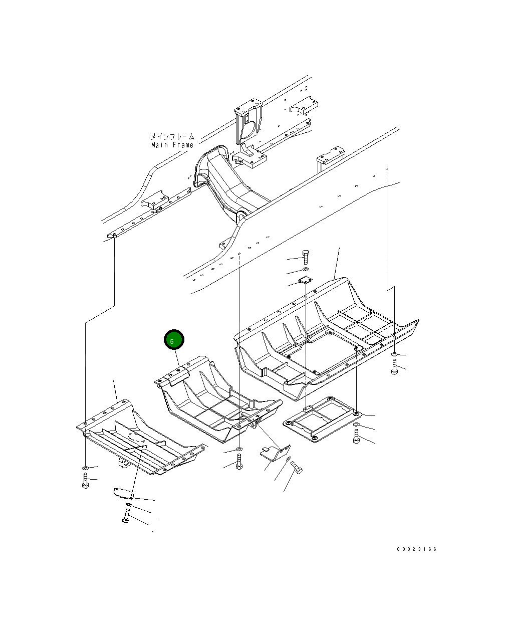 Крышка 154-54-76121 Komatsu