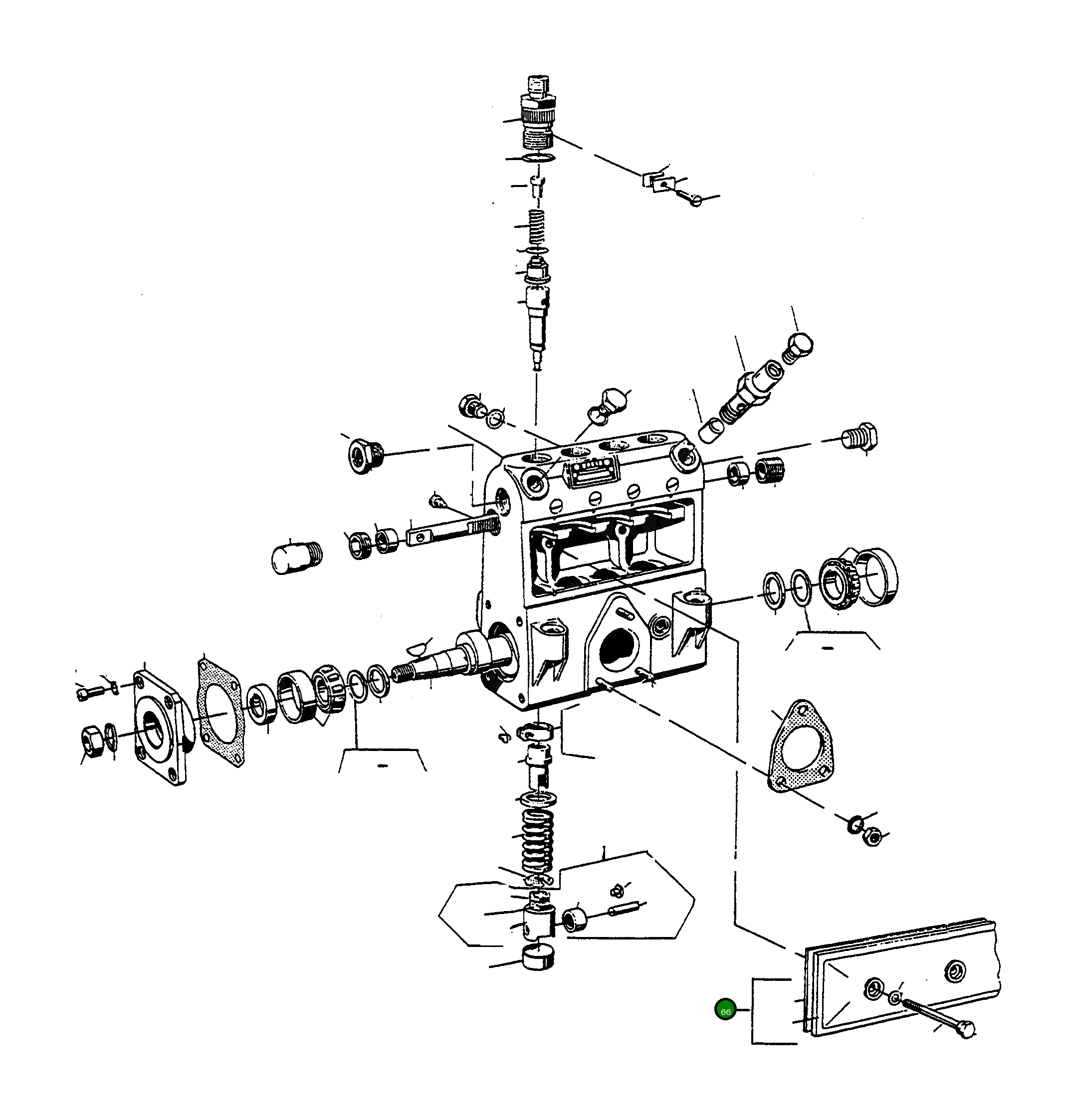 Крышка 4910578M91  Komatsu