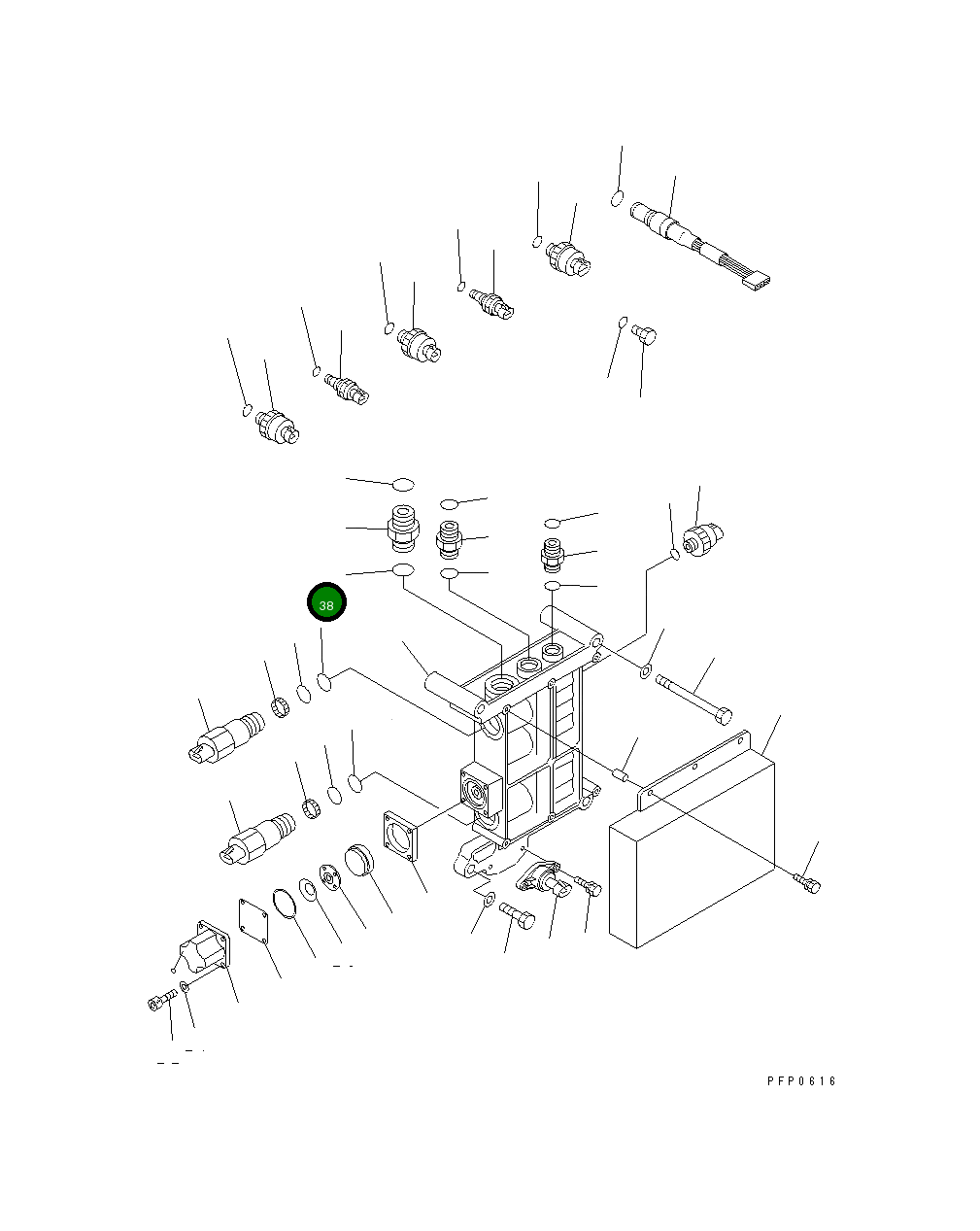 Кольцо уплотнительное (O-Ring) CU3076102  Komatsu
