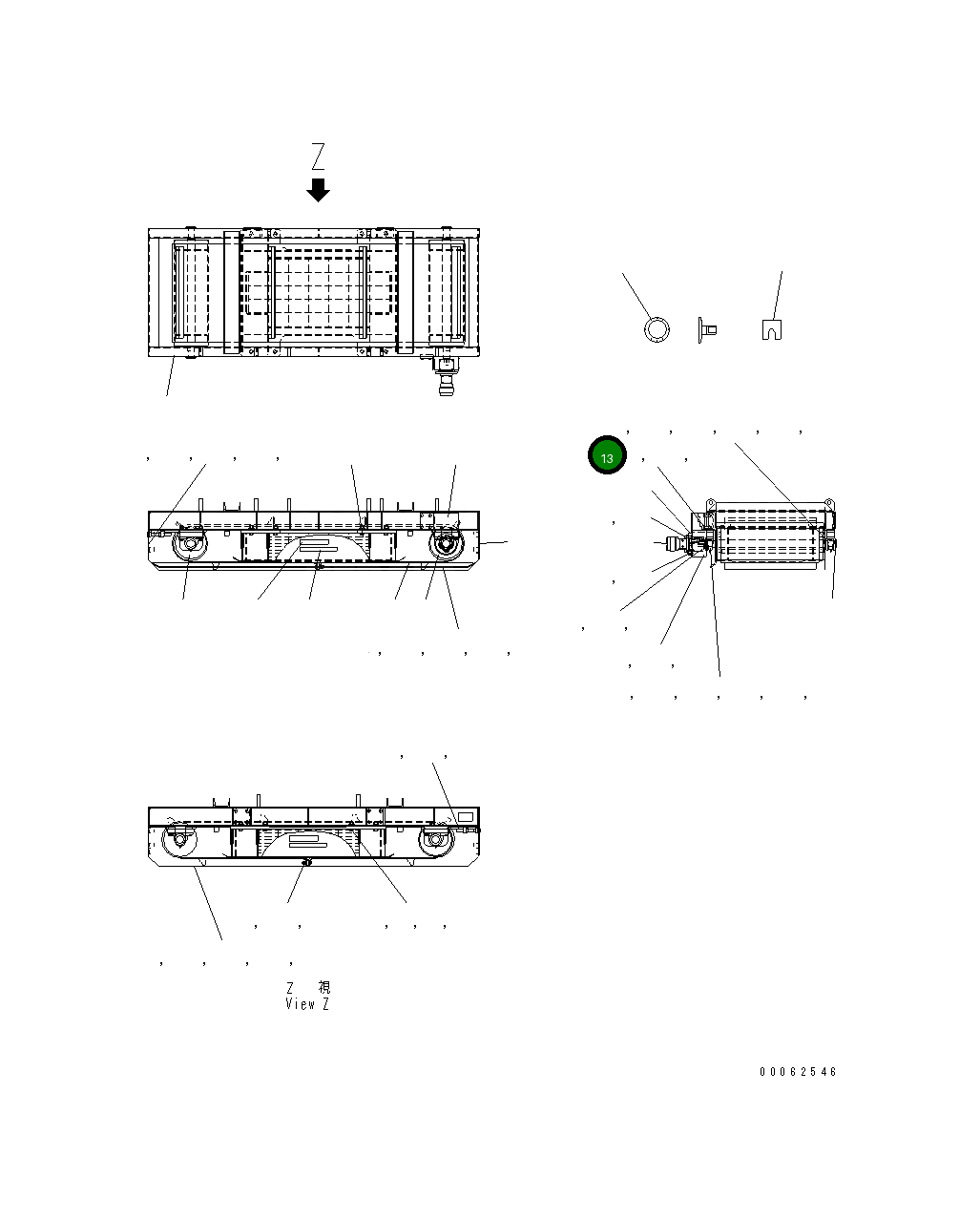 Болт MFQ0000804  Komatsu