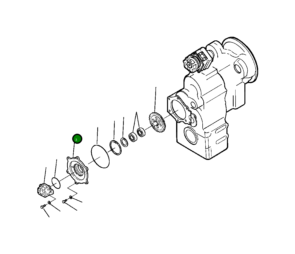 Крышка 419-15-18270 Komatsu