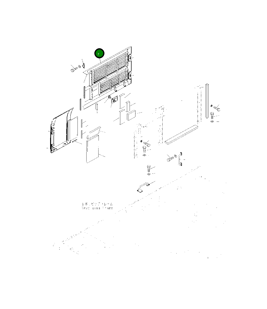 Крышка 208-54-41351 Komatsu