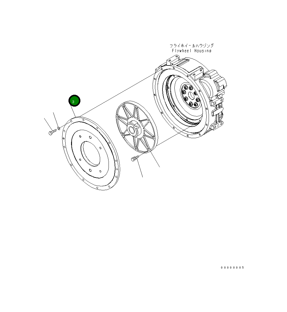 Крышка 418-12-31121  Komatsu