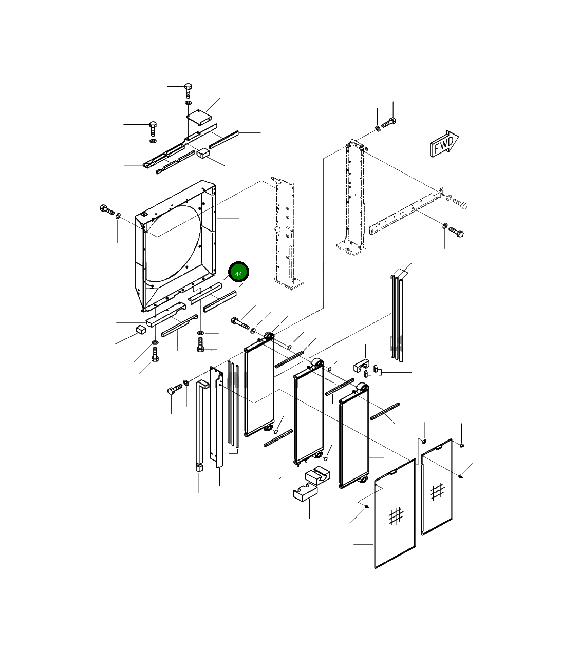 Крышка 207-03-42351 Komatsu